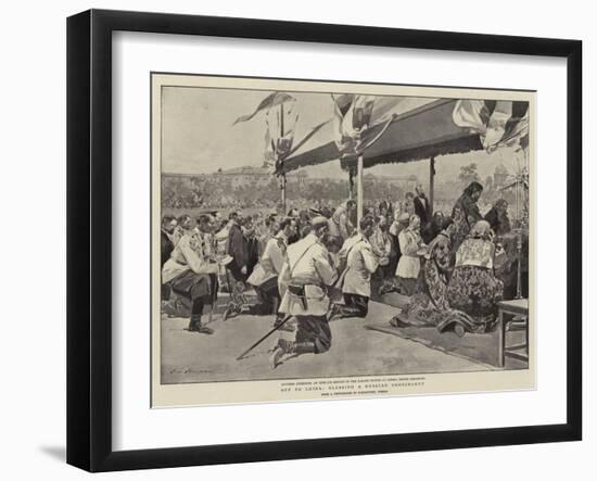 Off to China, Blessing a Russian Contingent-Frederic De Haenen-Framed Giclee Print