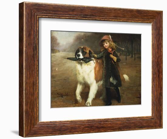 Off to School, 1883-Charles Burton Barber-Framed Giclee Print