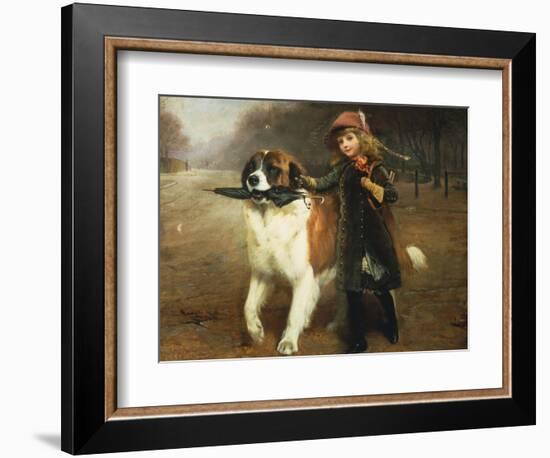 Off to School, 1883-Charles Burton Barber-Framed Giclee Print