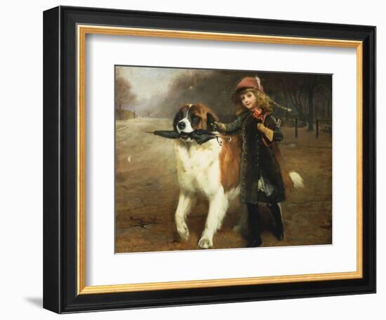 Off to School, 1883-Charles Burton Barber-Framed Giclee Print