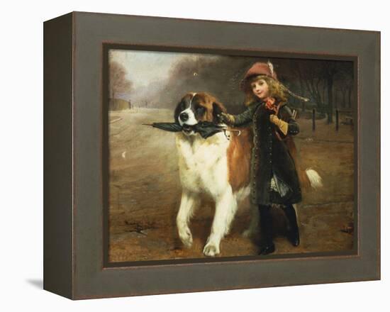 Off to School, 1883-Charles Burton Barber-Framed Premier Image Canvas