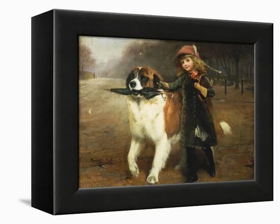 Off to School, 1883-Charles Burton Barber-Framed Premier Image Canvas