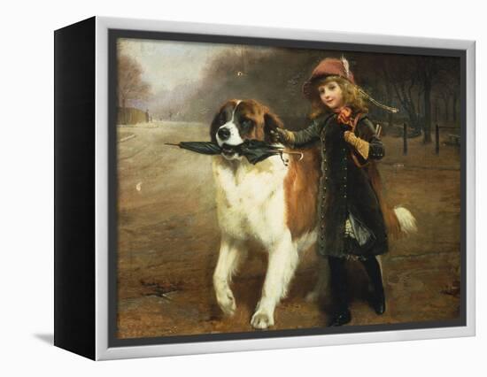 Off to School, 1883-Charles Burton Barber-Framed Premier Image Canvas