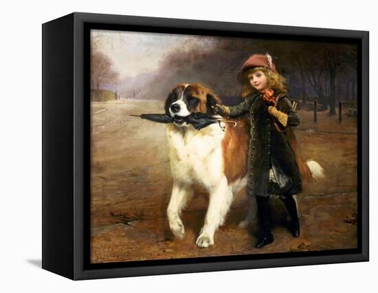 Off to School-Charles Burton Barber-Framed Premier Image Canvas