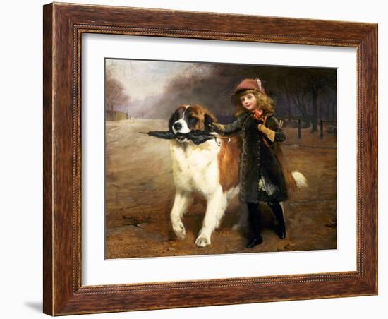 Off to School-Charles Burton Barber-Framed Giclee Print