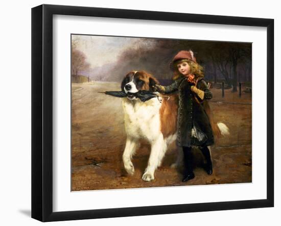 Off to School-Charles Burton Barber-Framed Giclee Print