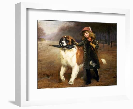 Off to School-Charles Burton Barber-Framed Giclee Print