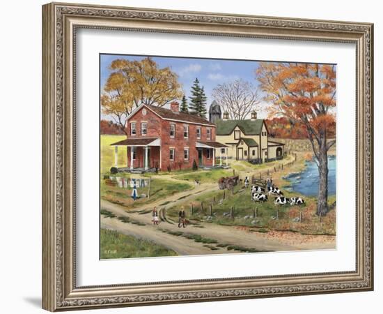 Off to School-Bob Fair-Framed Giclee Print