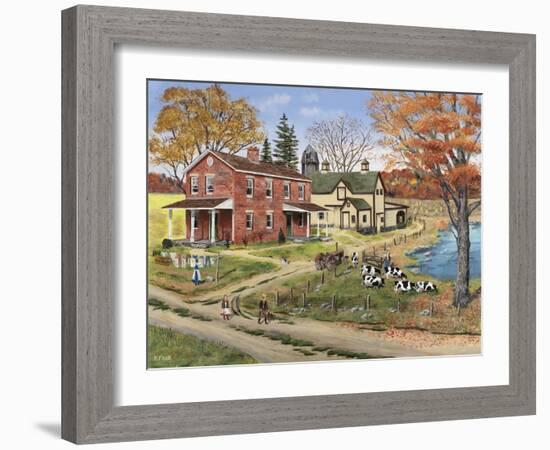 Off to School-Bob Fair-Framed Giclee Print