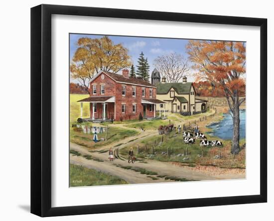 Off to School-Bob Fair-Framed Giclee Print