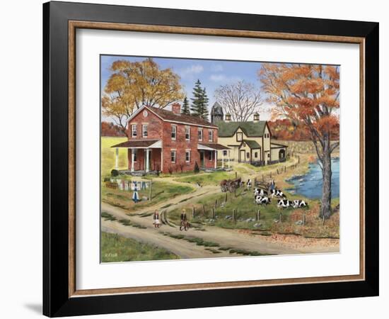 Off to School-Bob Fair-Framed Giclee Print