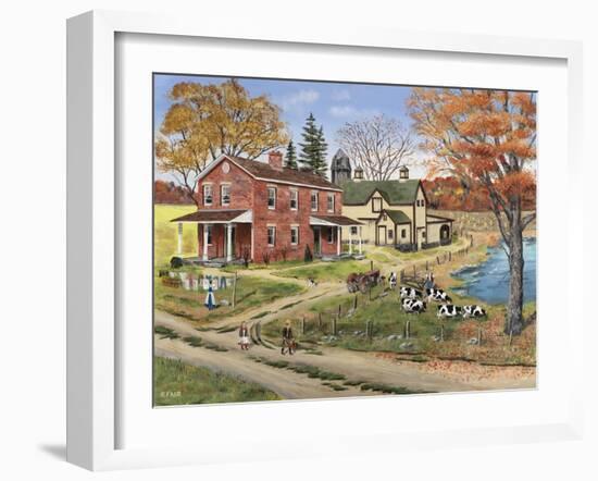 Off to School-Bob Fair-Framed Giclee Print