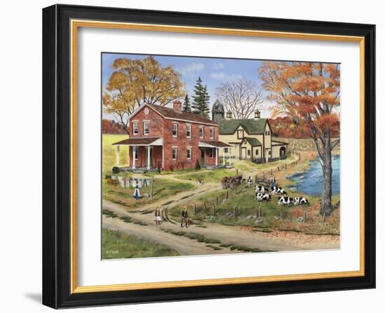 Off to School-Bob Fair-Framed Giclee Print