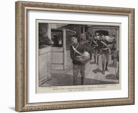 Off to South Africa-Ernest Prater-Framed Giclee Print