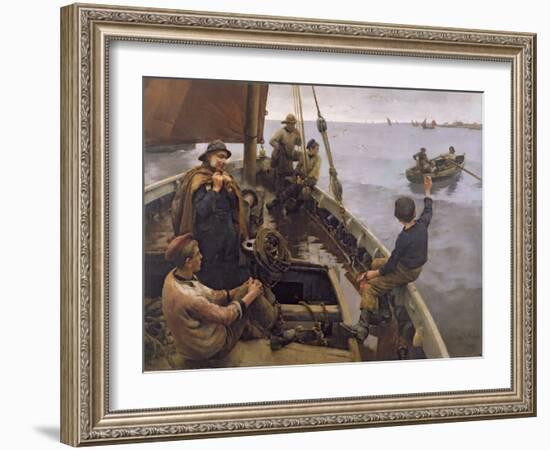 Off to the Fishing Ground, 1886 (Oil on Canvas)-Stanhope Alexander Forbes-Framed Giclee Print
