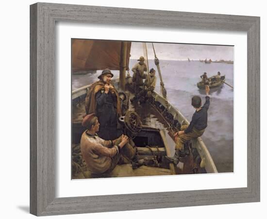 Off to the Fishing Ground, 1886 (Oil on Canvas)-Stanhope Alexander Forbes-Framed Giclee Print