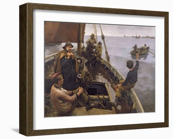 Off to the Fishing Ground, 1886 (Oil on Canvas)-Stanhope Alexander Forbes-Framed Giclee Print