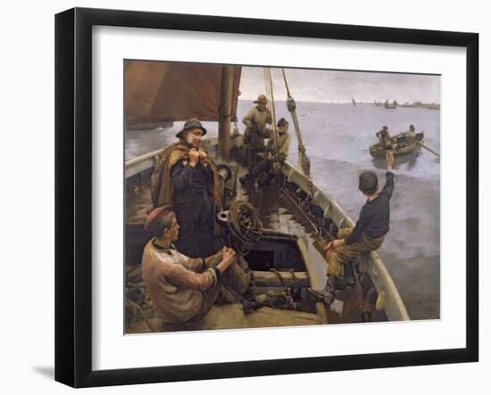 Off to the Fishing Ground, 1886 (Oil on Canvas)-Stanhope Alexander Forbes-Framed Giclee Print