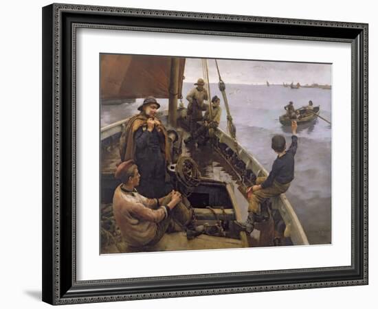 Off to the Fishing Ground, 1886 (Oil on Canvas)-Stanhope Alexander Forbes-Framed Giclee Print