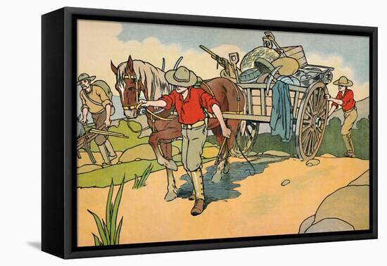 'Off to the Gold-Fields', 1912-Charles Robinson-Framed Premier Image Canvas