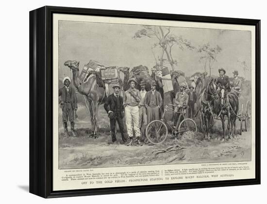 Off to the Gold Fields, Prospectors Starting to Explore Mount Malcolm, West Australia-Frank Dadd-Framed Premier Image Canvas