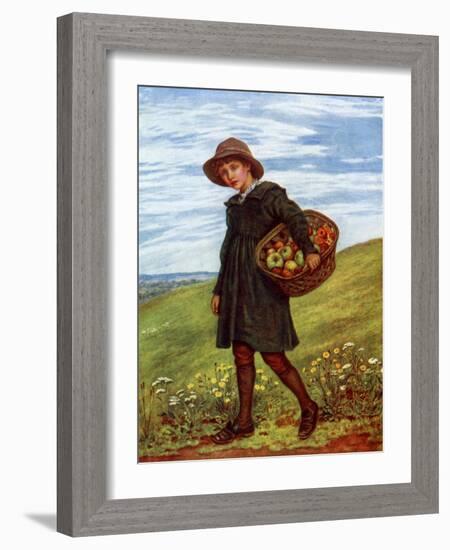 'Off to the Village' by Kate Greenaway-Kate Greenaway-Framed Giclee Print