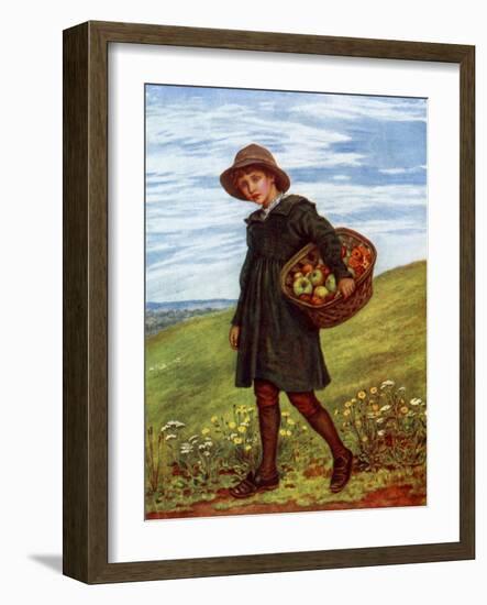 'Off to the Village' by Kate Greenaway-Kate Greenaway-Framed Giclee Print