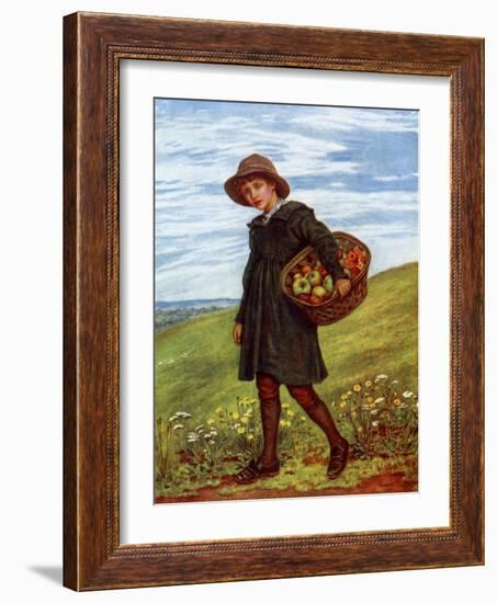 'Off to the Village' by Kate Greenaway-Kate Greenaway-Framed Giclee Print