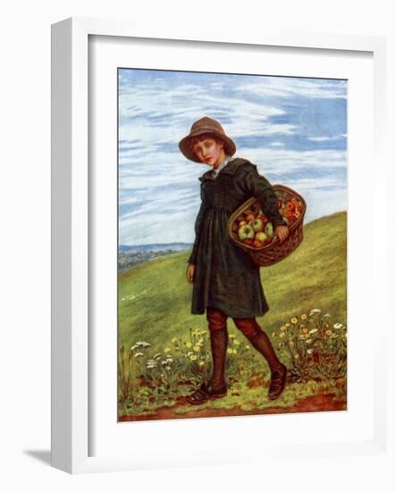 'Off to the Village' by Kate Greenaway-Kate Greenaway-Framed Giclee Print