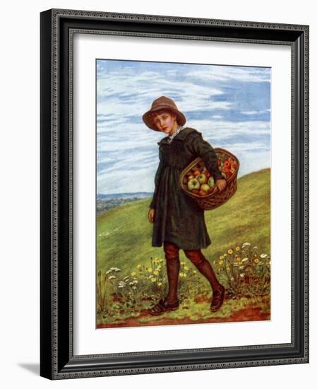 'Off to the Village' by Kate Greenaway-Kate Greenaway-Framed Giclee Print