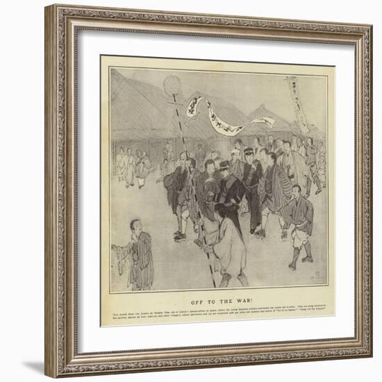 Off to the War-null-Framed Giclee Print