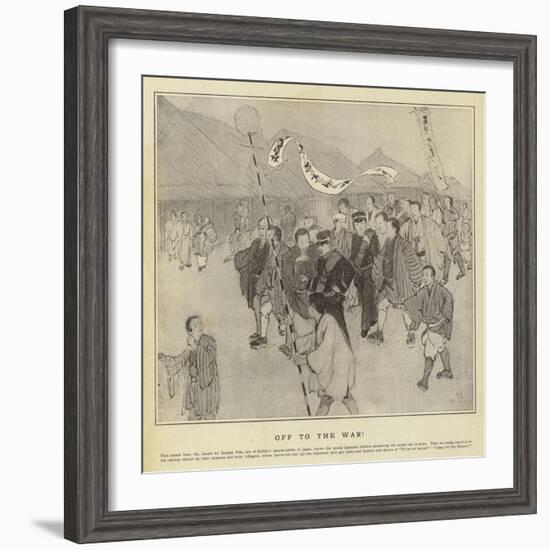 Off to the War-null-Framed Giclee Print