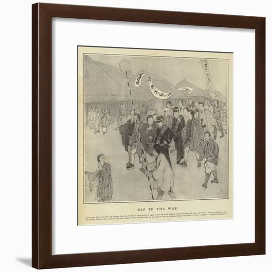 Off to the War-null-Framed Giclee Print