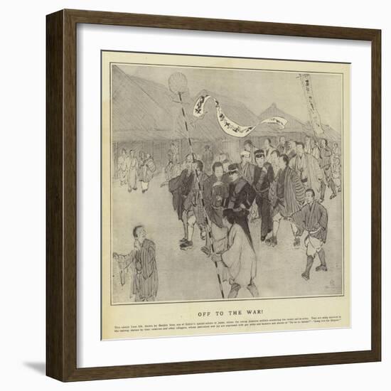 Off to the War-null-Framed Giclee Print