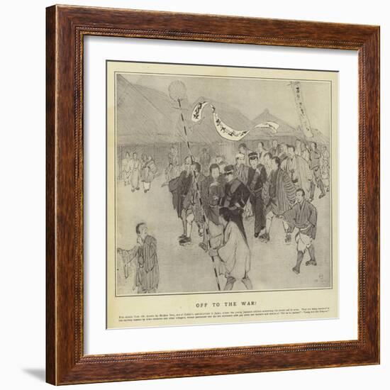 Off to the War-null-Framed Giclee Print