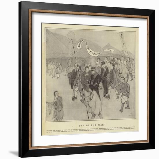 Off to the War-null-Framed Giclee Print