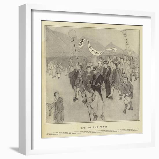 Off to the War-null-Framed Giclee Print