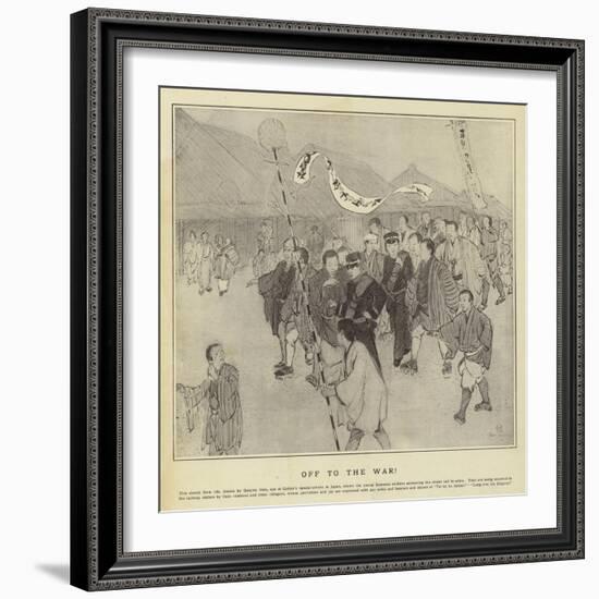 Off to the War-null-Framed Giclee Print