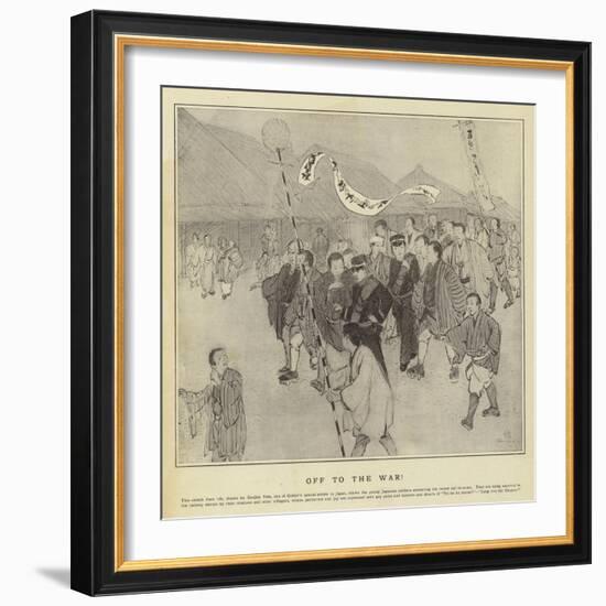 Off to the War-null-Framed Giclee Print