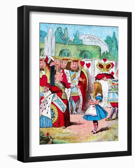 'Off with her head! Alice and her Red Queen', c1910-John Tenniel-Framed Giclee Print