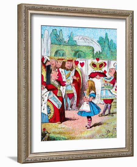 'Off with her head! Alice and her Red Queen', c1910-John Tenniel-Framed Giclee Print