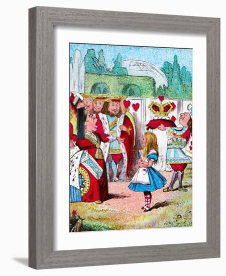 'Off with her head! Alice and her Red Queen', c1910-John Tenniel-Framed Giclee Print