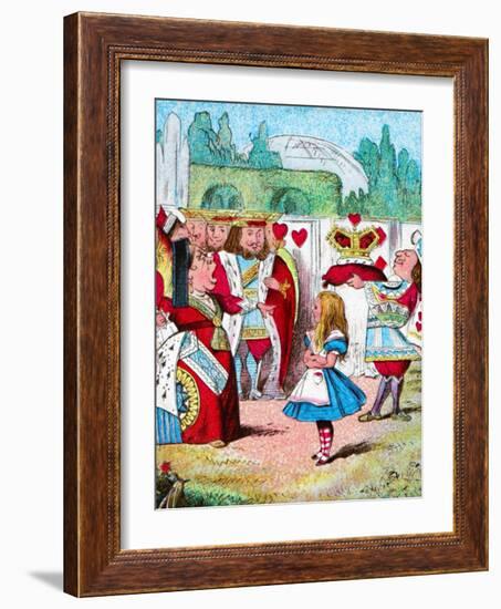 'Off with her head! Alice and her Red Queen', c1910-John Tenniel-Framed Giclee Print