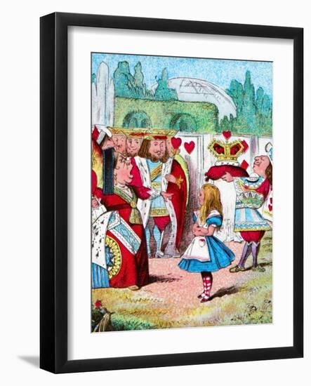 'Off with her head! Alice and her Red Queen', c1910-John Tenniel-Framed Giclee Print