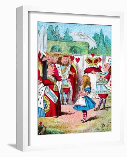 'Off with her head! Alice and her Red Queen', c1910-John Tenniel-Framed Giclee Print