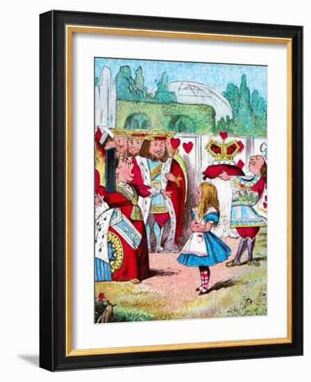 'Off with her head! Alice and her Red Queen', c1910-John Tenniel-Framed Giclee Print