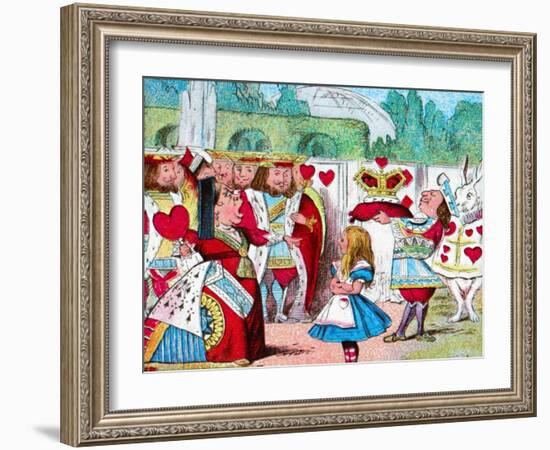 'Off with her head! Alice and her Red Queen', c1910-John Tenniel-Framed Giclee Print