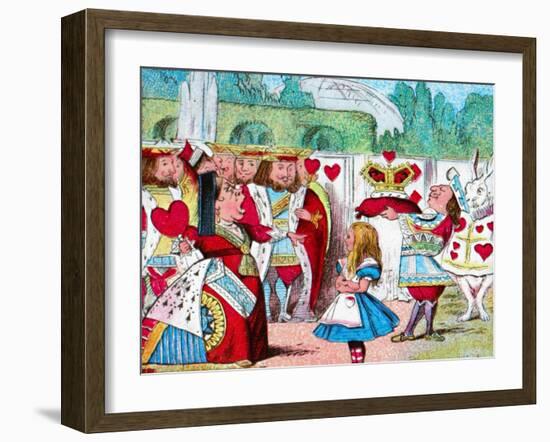 'Off with her head! Alice and her Red Queen', c1910-John Tenniel-Framed Giclee Print