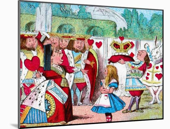 'Off with her head! Alice and her Red Queen', c1910-John Tenniel-Mounted Giclee Print