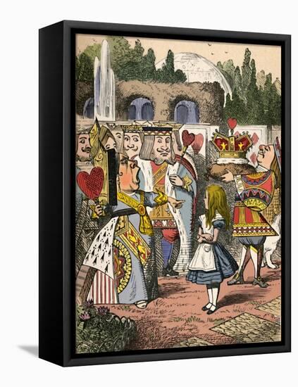 'Off with her head! Alice and the Red Queen', 1889-John Tenniel-Framed Premier Image Canvas